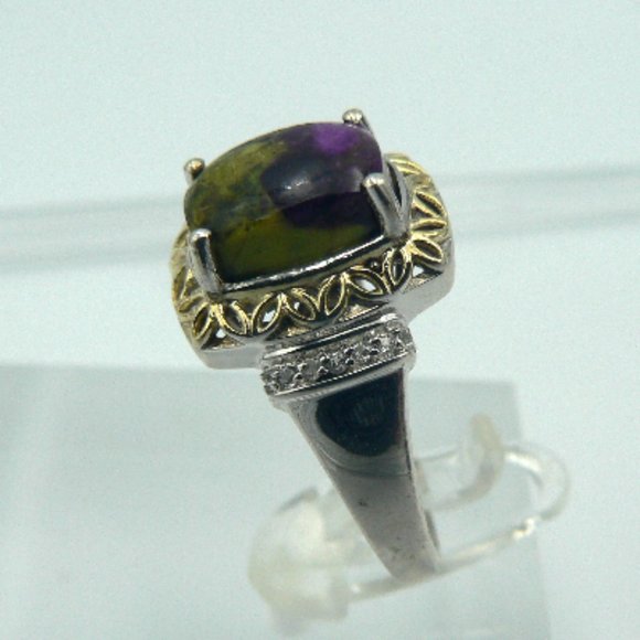 Sz 8 Genuine Tasmanian Stichtite Ring NWOT - Picture 2 of 5